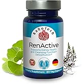 RenActive Kidney Detox Cleanse, Health Supplement for All-Natural Kidney Cleanse, Gut Health and Overall Wellness, 60 Veg Capsules, GMP, (Pack of 1)