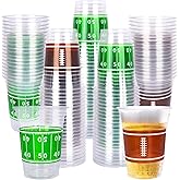 Gatherfun 100 Pcs 16oz Football Plastic Cups - Football Parties and Tailgate Events, Disposable & Convenient - Ideal Party Supplies & Party Favors for Football Themed Birthdays