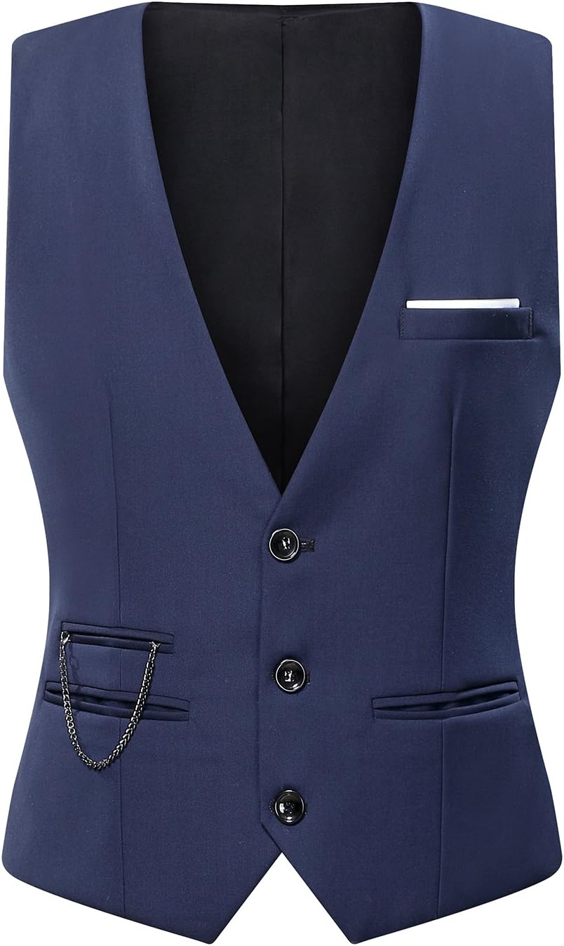 Mens Top Designed Casual Slim Fit Skinny dress vest Waistcoat Gilet