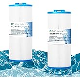 Savener® 4CH-949 Hot Tub Spa Filter Cartridge, Replaces FD2007, PWW50L, FC-0172, FIL50-5D13H15FCT-3, FIL11100208, 817-4050, Teleweir 50, AK-90091, SD-01143, 200702, 50 Sq. Ft, 2 Pack