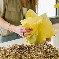 MARSROAM Brown Crinkle Cut Paper Shred 1 LB Gift
