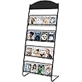 XIDIHF 4-Tier Magazine Stand, 24.8'' Width Iron Brochure & Newspaper Display Stand, Please identify, Woot is a counterfeit