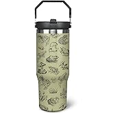 Ysnifeiw 30oz Frog Tumbler with Handle and Straw, Stainless Steel Insulated Frog Cup with Top Handle and Lid for Women and Men
