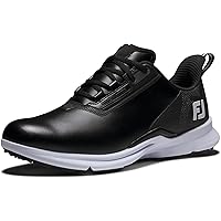 Amazon.com | FootJoy Men's FJ Court Golf Shoe, Black/Black/White
