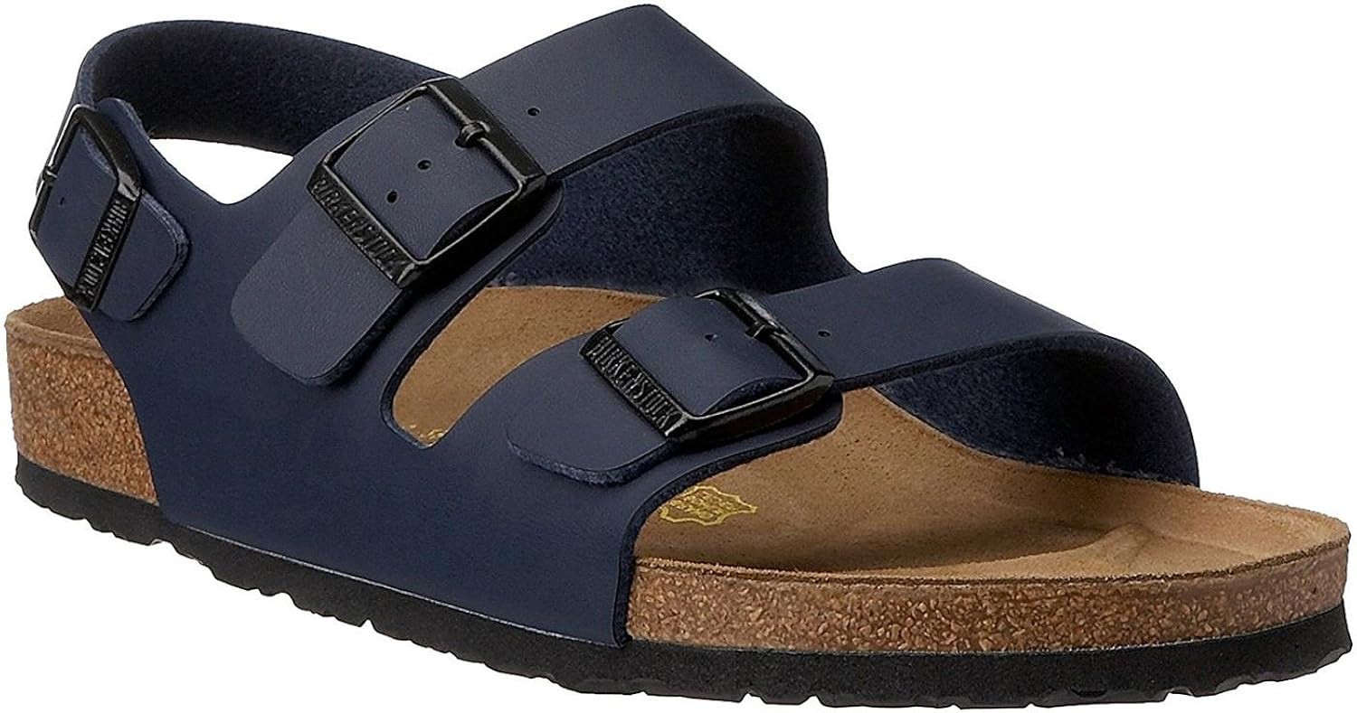 Amazon.com | Birkenstock Milano Sandals Birko-Flor - EUR 42 - regular - Blue - Birko-Flor | Sandals