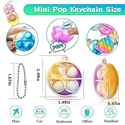 ONKULL Pop Fidget Keychain It Mini Fidget Toys Bulk