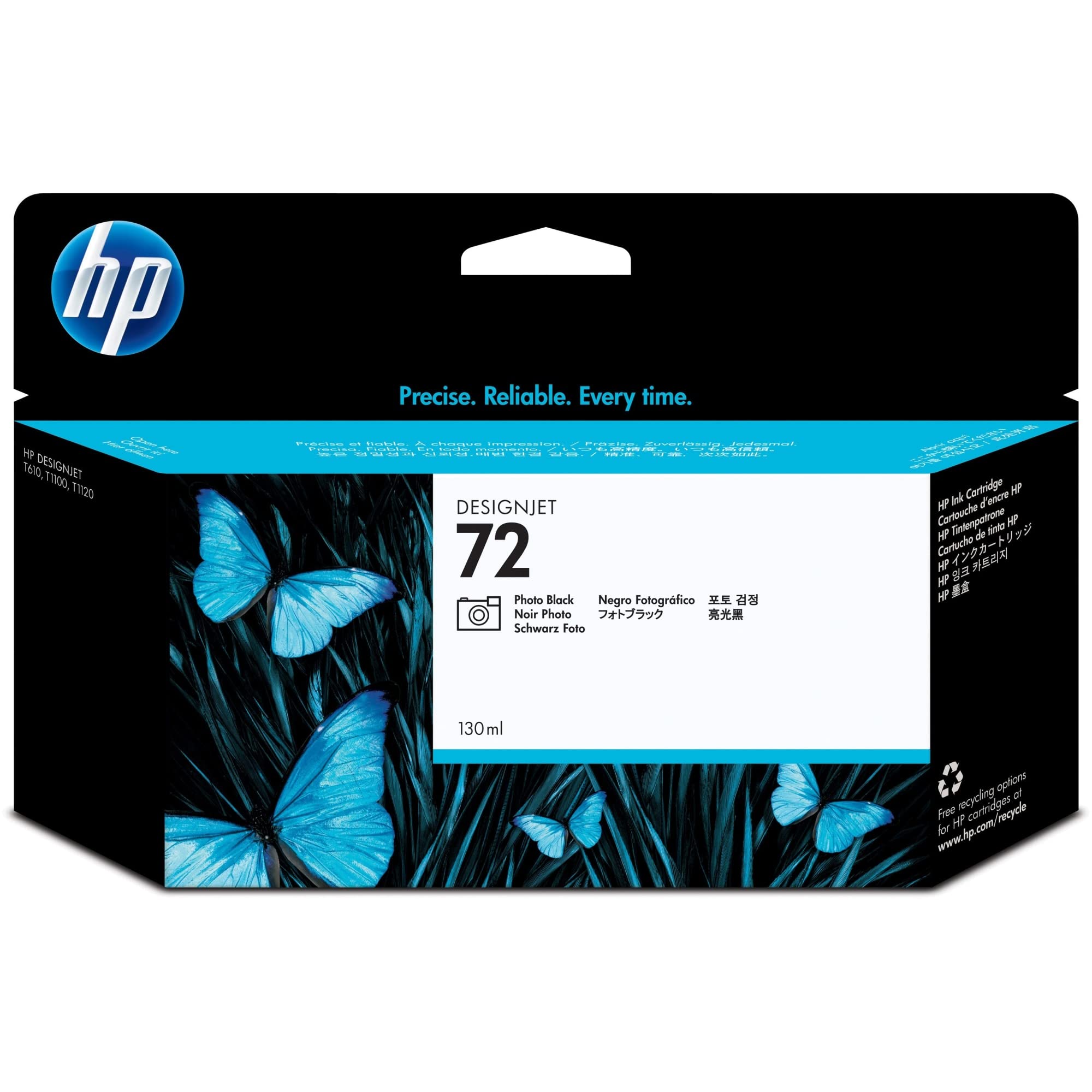 HP 72 - C9370A - 1 x Photo Black - Ink cartridge - For DesignJet T1100, T1120, T1200, T1300, T2300, T610, T620, T770, T790, T795