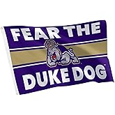 Desert Cactus James Madison University Flag - 3 x 5 Feet Dukes JMU Banner, Indoor/Outdoor Durable Fabric Display (Style K)