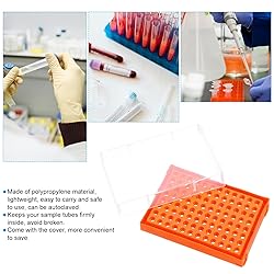 PATIKIL 96 Wells PCR Tube Rack for 0.2ml Test