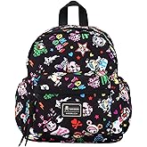 Tokidoki Kawaii Mini Backpack for Women, Light Weight Small Waterproof Backpack Purses, Cute Unicorn Catoon Quilted Casual Daypack for Daily Work & Travel (Black)