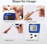Sinocare Safe Accu2 Blood Glucose Test Strips 200 pcs 4PIN 3 Electrodes view 5