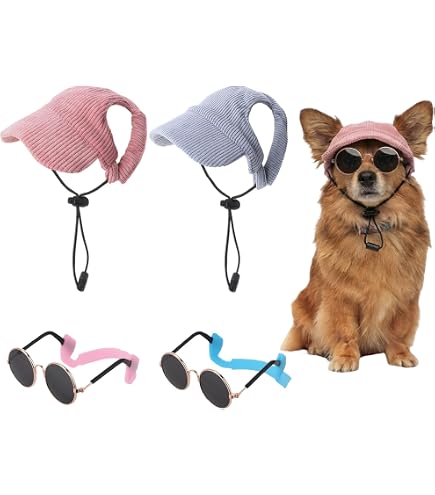帽子 SHOMKA puppy hat 51cm Amazon.com : Frienda 2 Pack Pet Hat with Ear Holes Sunscreen