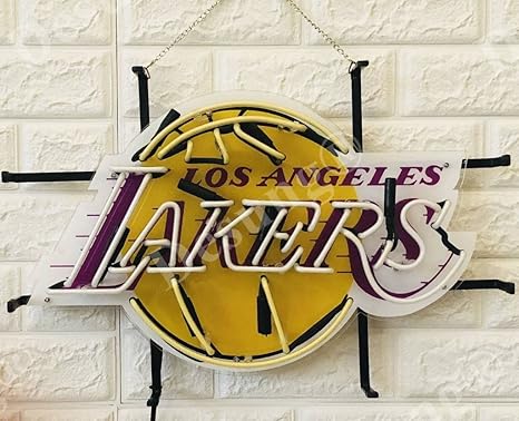 Desung New 20 X16 Sports Team La Lakers Logo Neon Sign Multiple Sizes Available With Hd Vivid Printing Technology Custom Handmade Real Glass Neon Light Nt48 Amazon Com