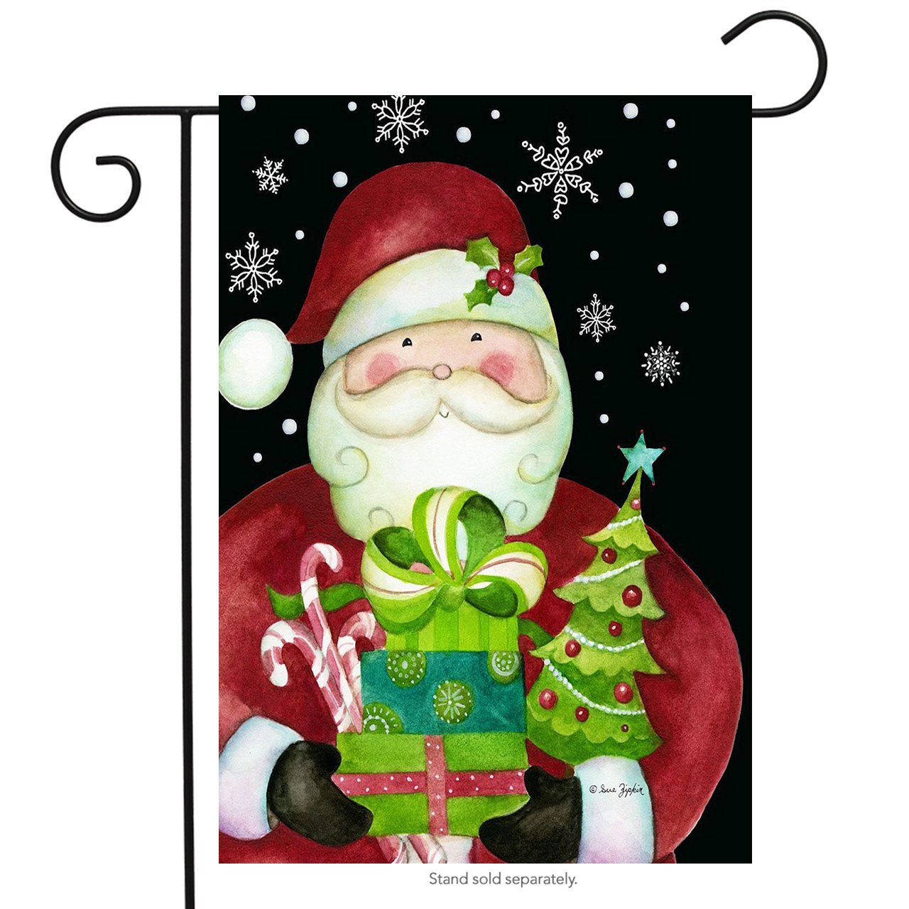 Briarwood Lane Here Comes Santa Christmas Garden Flag
