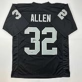 Facsimile Autographed Marcus Allen Oakland Las Vegas Black Reprint Laser Auto Football Jersey Size Men's XL