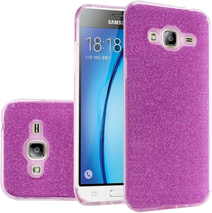HR Wireless Cell Phone Case for Samsung Galaxy Sky J3 Purple