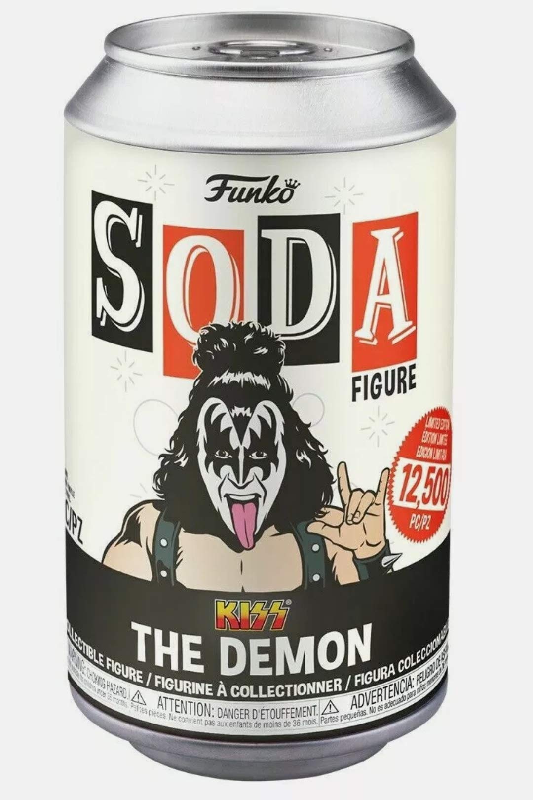 Funko Vinyl SODA: KISS - Gene Simmons - the Demon - Glow In the Dark Chase - Collectable Vinyl Figure - Gift Idea - Official Merchandise - Toys for Kids & Adults - Music Fans