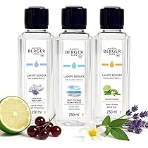 Lampe Berger 香水 大瓶と小瓶セット Parfum Berger Round Lamp Starter Kit for Home Purification