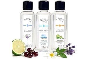 Lampe Berger Fragrance Trio Refill for Home Fragrance Oil Diffuser - 3 x 8.45 Fluid Ounces - 3x250 milliliters (Fresh Trio)