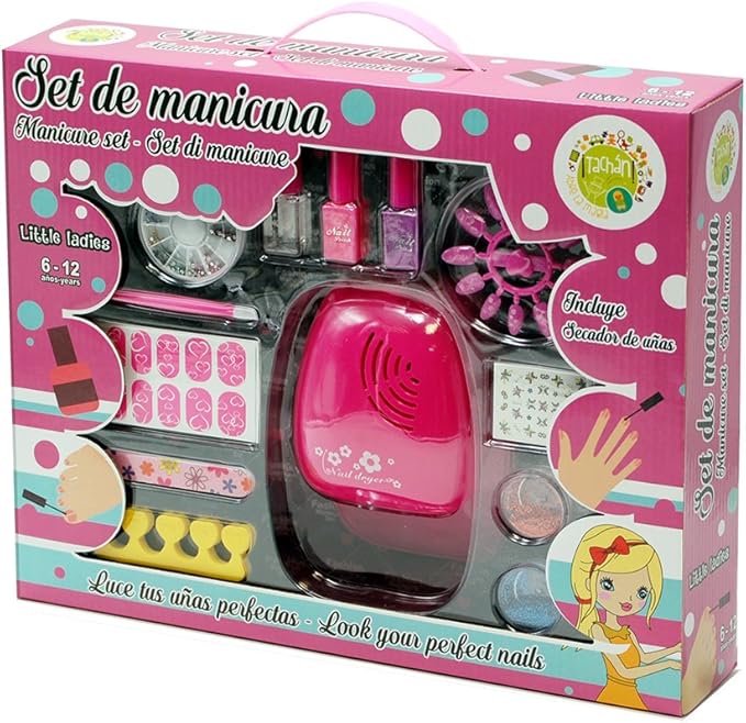 Tachan- Kit de manicura con secador de uñas (CPA Toy Group Trading S.L. 7742163A): Amazon.es: Juguetes y juegos