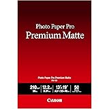 CanonInk Photo Paper, Pro Premium, Matte 13x19 (50 Sheets) (8657B010), White, A4