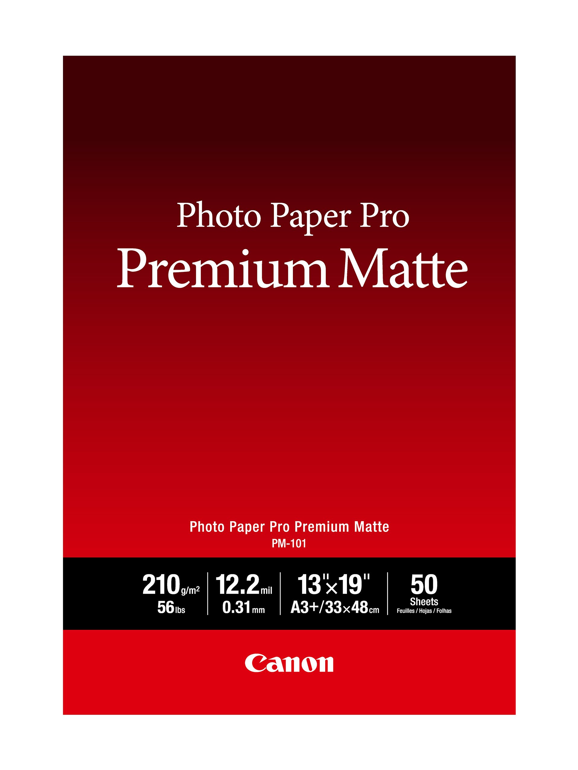 CanonInk Photo Paper, Pro Premium, Matte 13x19 (50 Sheets) (8657B010)