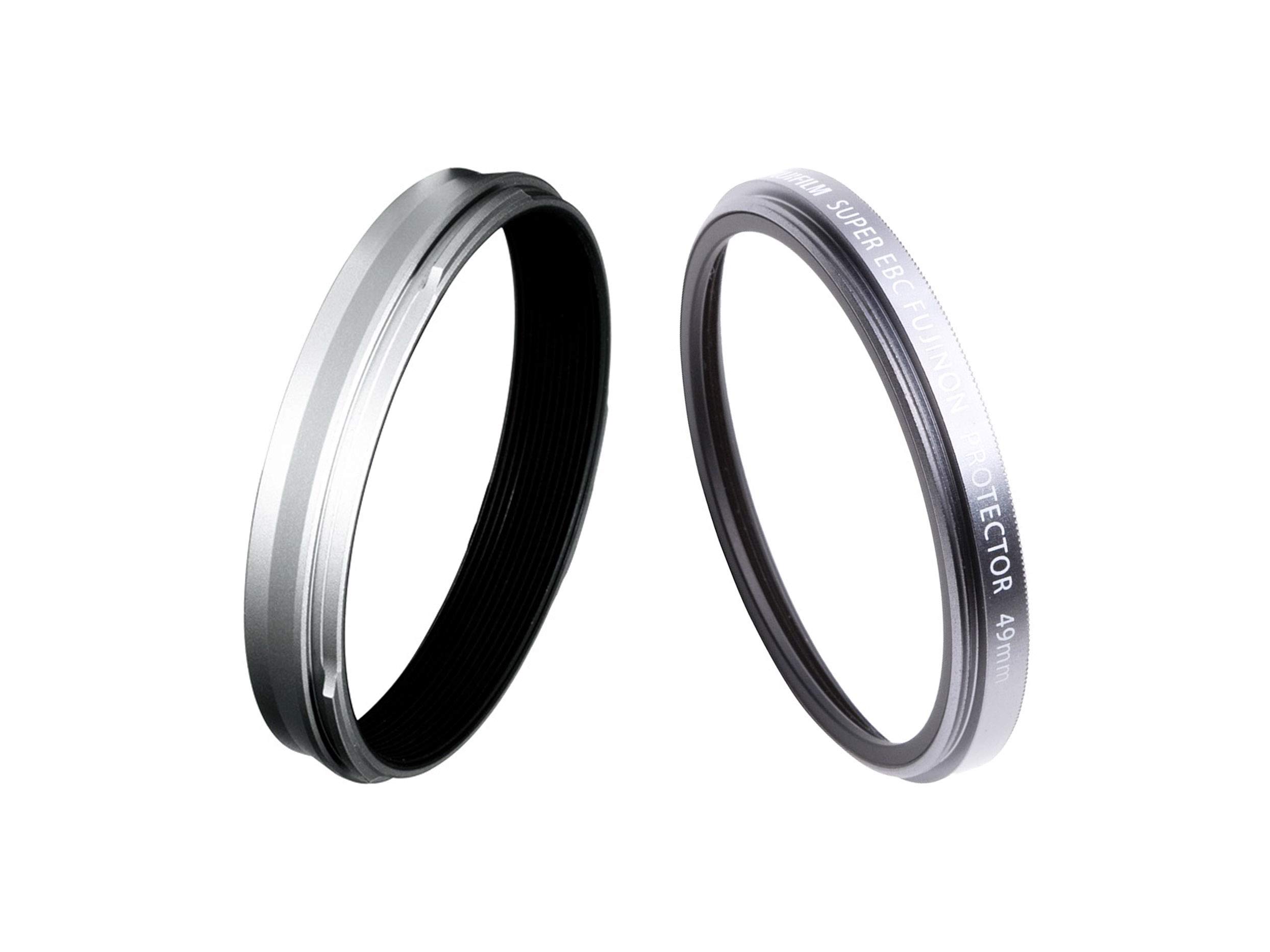 FUJIFILM Weather-Resistant Kit X100V Silver (Adaptor Ring and Protector Filter)