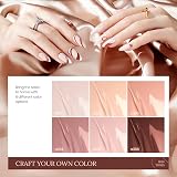 Beetles Gel Polish Autumn Nude 6pc Kit Neutral Pink Gel Nail Kit view 4