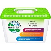 Penn-Plax Small World Habitat &ndash; Portable Clear and Transparent Plastic Tank &ndash; Excellent for Small Critters and Creatures &ndash; Easy to Clean &amp; Handle &ndash; 2.2 Gallon, Assorted