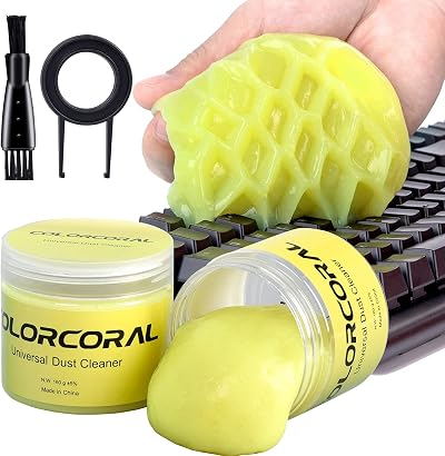 ColorCoral 2Pack Cleaning Gel Keyboard Dust Cleaner Universal