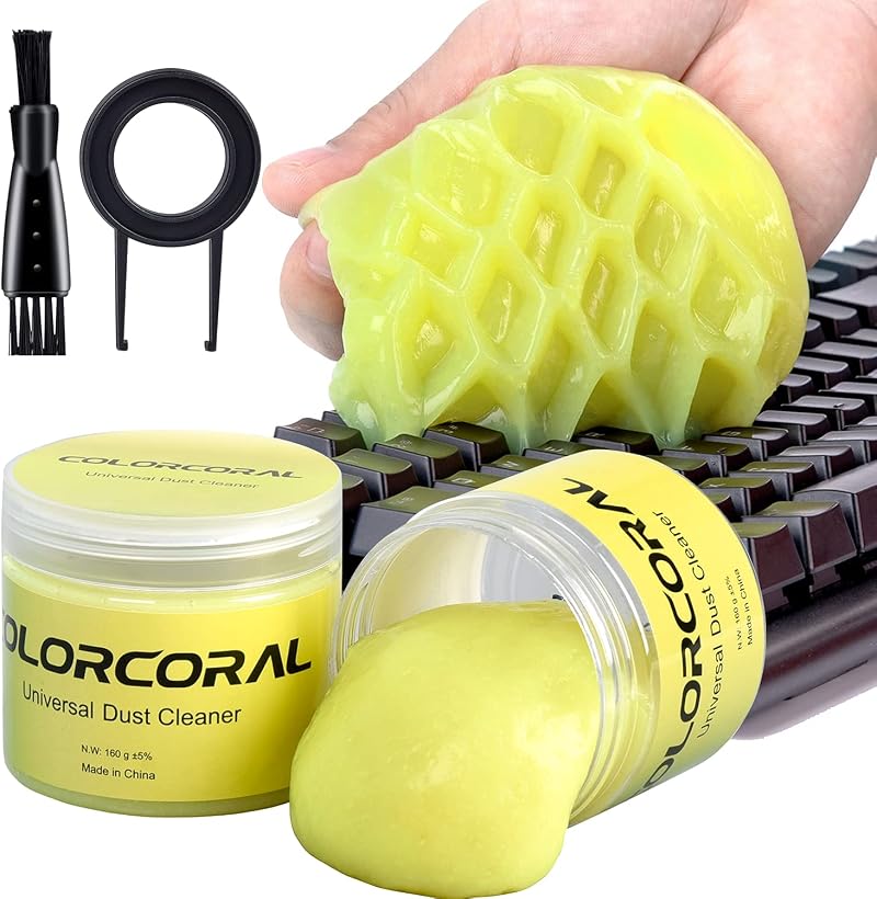 ColorCoral 2Pack Cleaning Gel Keyboard Dust Cleaner Universal