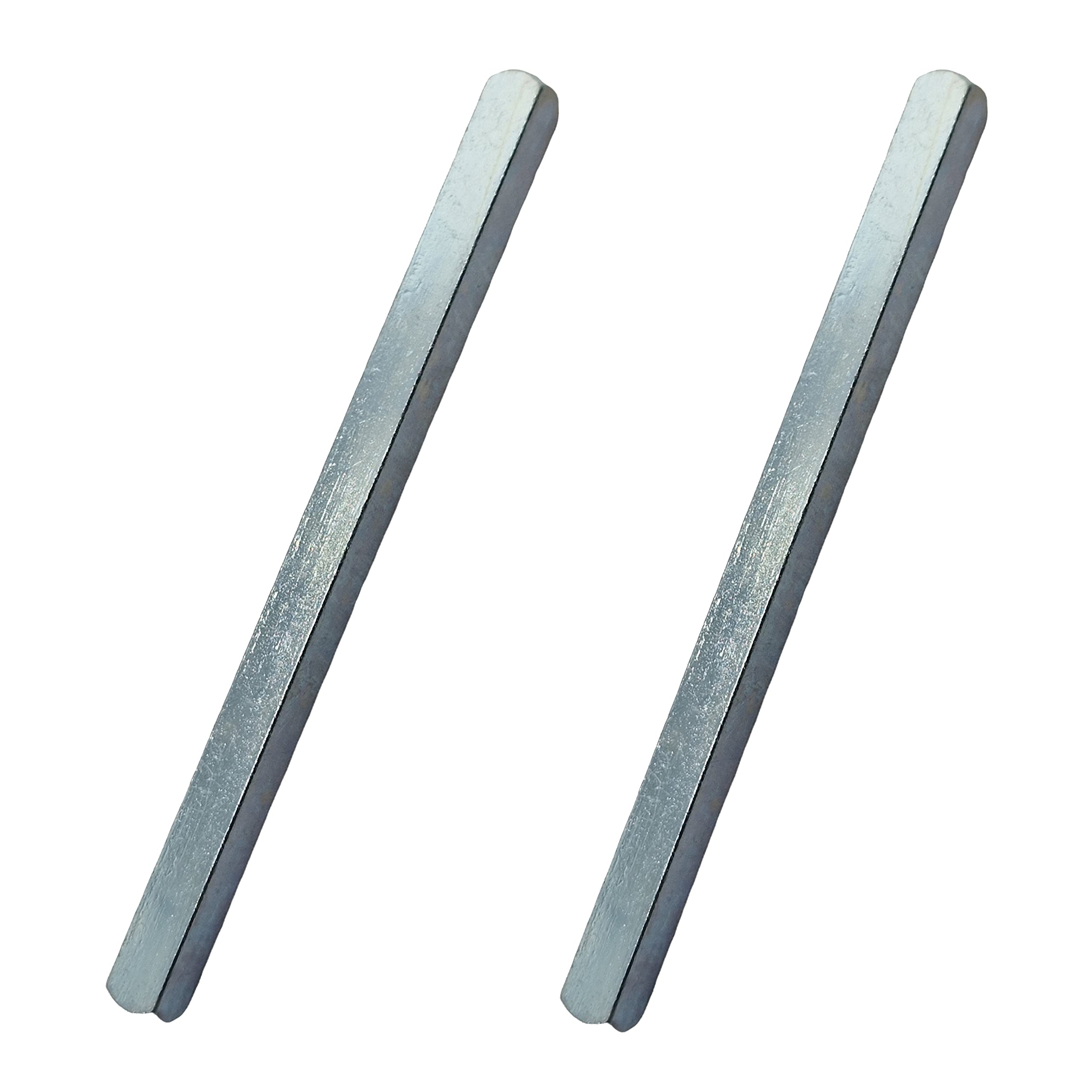 Universal Hardware 7mm x 100mm Plain Bar Steel Spindle Door Windows Handle Spindles Silver Finish Sizes from 50mm to 150mm (Pack of 2)