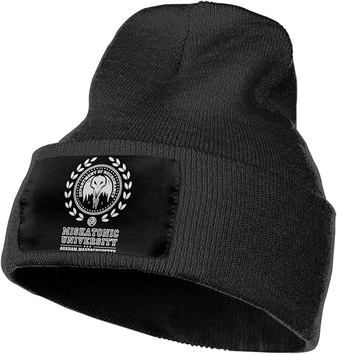 Amazon ミスカトニック大学 クトゥルフ神話 ニット帽 保温 暖かい オシャレ 帽子 旅行 通勤 通学 ストレッチ 男女兼用 ニット 通販