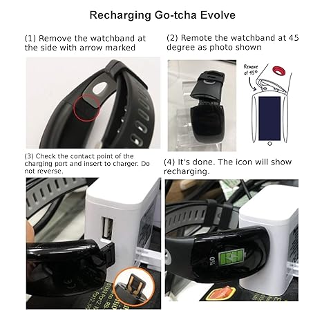 Go Tcha Evolve Led Touch Wristband Watch For Pokemon Go With Auto Catch And Auto Spin Black Grey Video Games Amazon Com