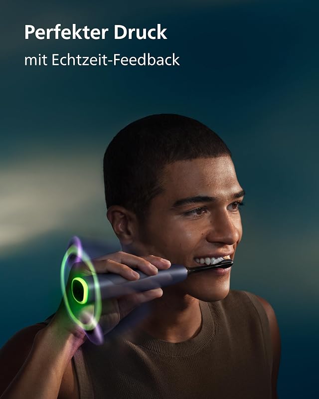 Sonicare Next-Generation DiamondClean 9000 elektrische Zahnbürste - intelligentes Feedback zur Putzabdeckung, intelligente Andruckkontrolle und 21 Einstellungen, Satin-Lila, HX9214/85