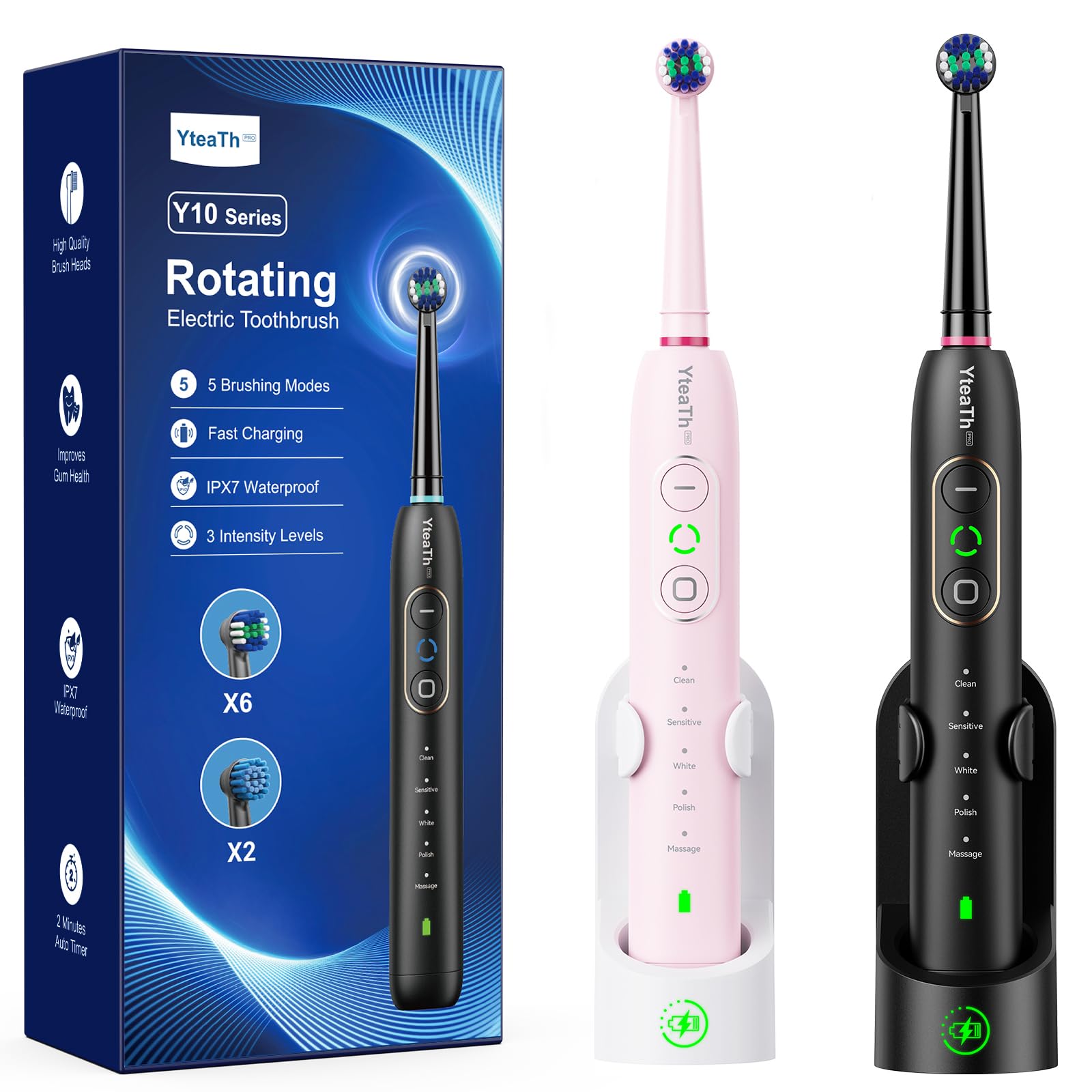 2 Pack Rotating Electric Tooth...