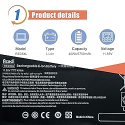 ASODI RE03XL L32656-005 Laptop Battery Compatible