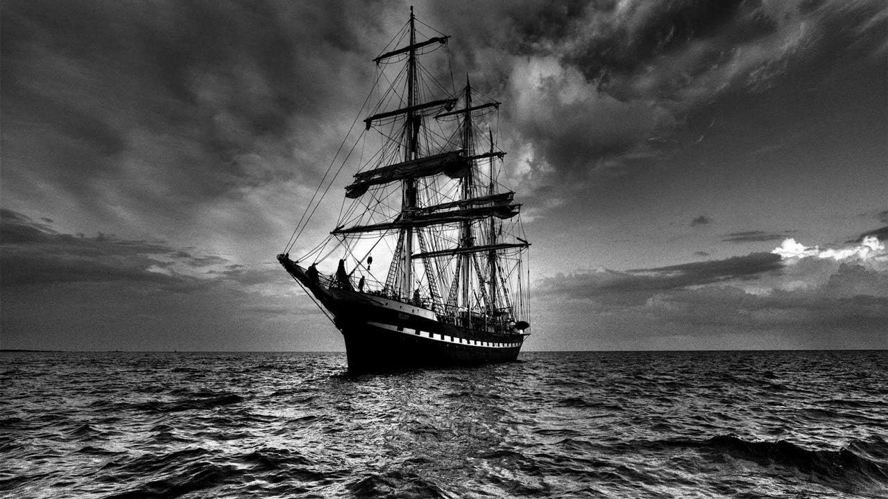 Classic Jigsaw Puzzle 1500 Piece Adult Children Puzzle DIY Ship Sea Sail Storm Black White Wooden Puzzle Modern Home Decor Festival Gift Intellectual Game Wall Art 87x57cm