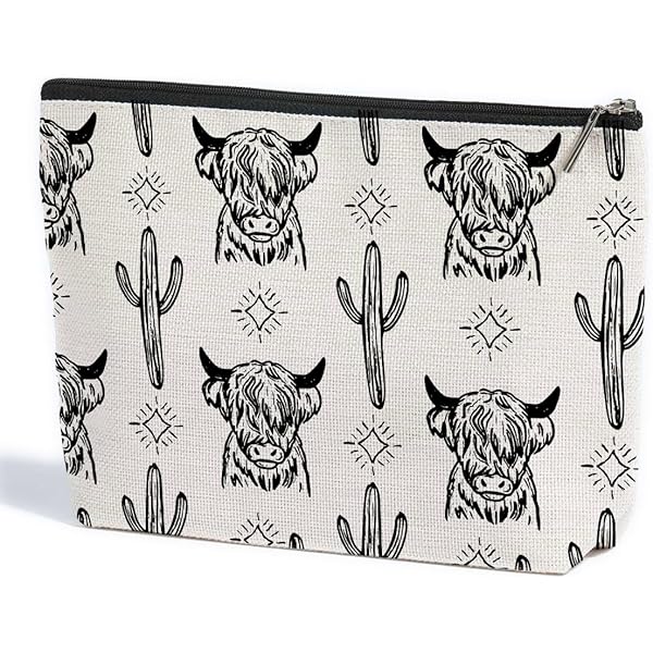 Western Makeup Bag Aus Leder – Cowgirl Design, Geräumig & Vielseitig Als Geschenk Für Frauen
