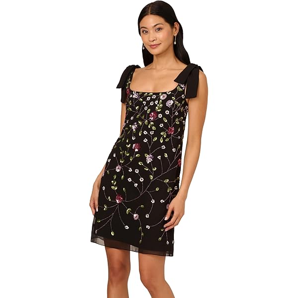 Amazon.com: Adrianna Papell Women's One Shoulder Floral Gown