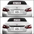 SlickMod Chrome Delete Blackout Vinyl Overlay for 2016-2018 Nissan Altima Rear Trunk Trim (Gloss Black)