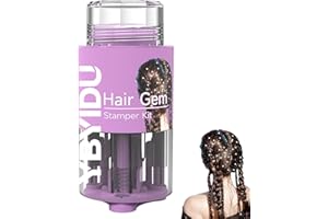 Hair Gems Tool for Girls, Hair Jewels Kit with 270 Stick On Hair Gems, Reusable and Easy to Apply & Remove Hair Styling Tool,