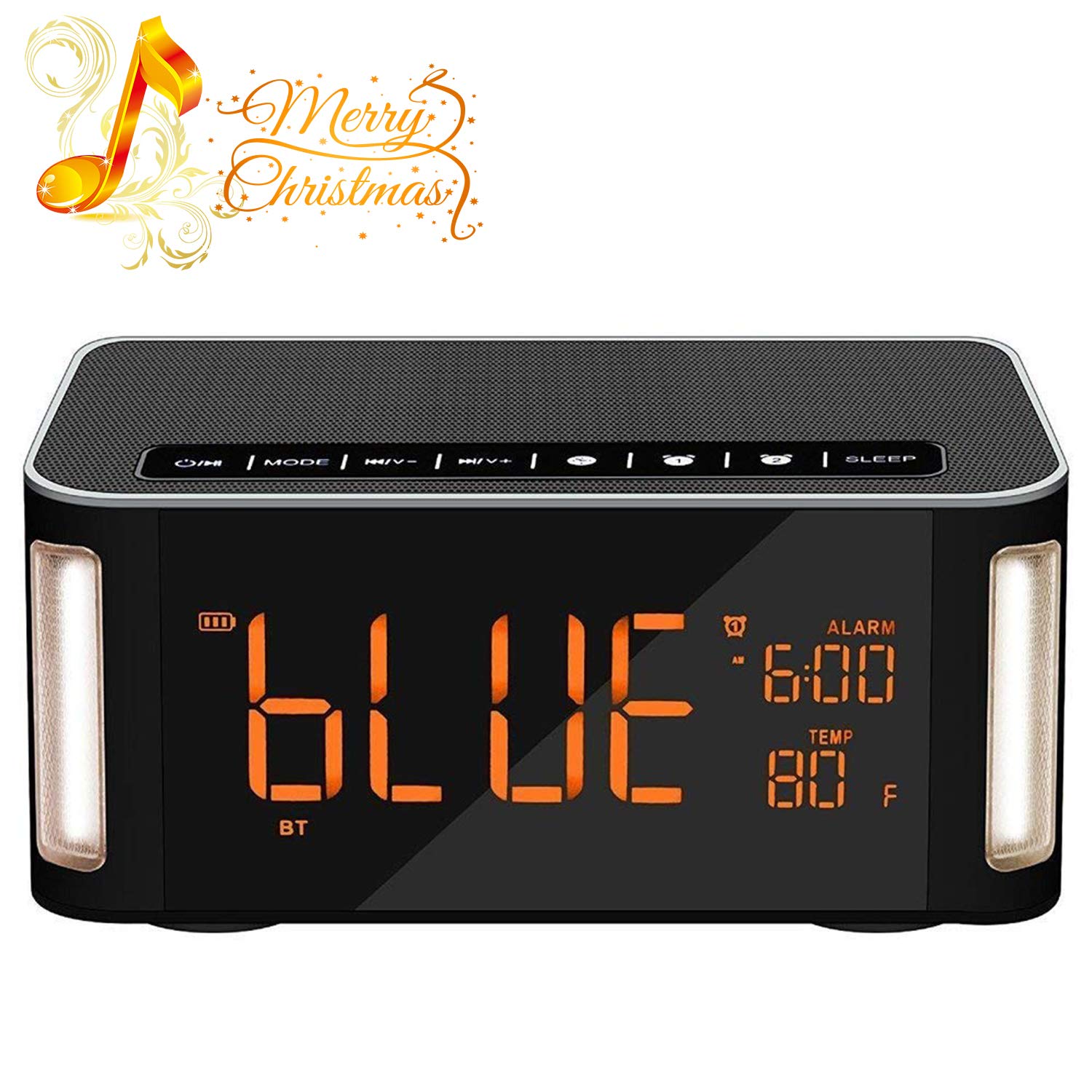 Bluetooth Speaker,POWERIVER Portable Wireless Bluetooth Speakers 4.2, Dual-Driver Portable Wireless Speaker and Alarm Clock with Low Harmonic Distortion and Superior Sound
