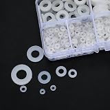 ZWFSDM 650 Pcs Nylon Washers Assorted M2/M2.5/M3/M4/M5/M6/M8/M10 White view 5