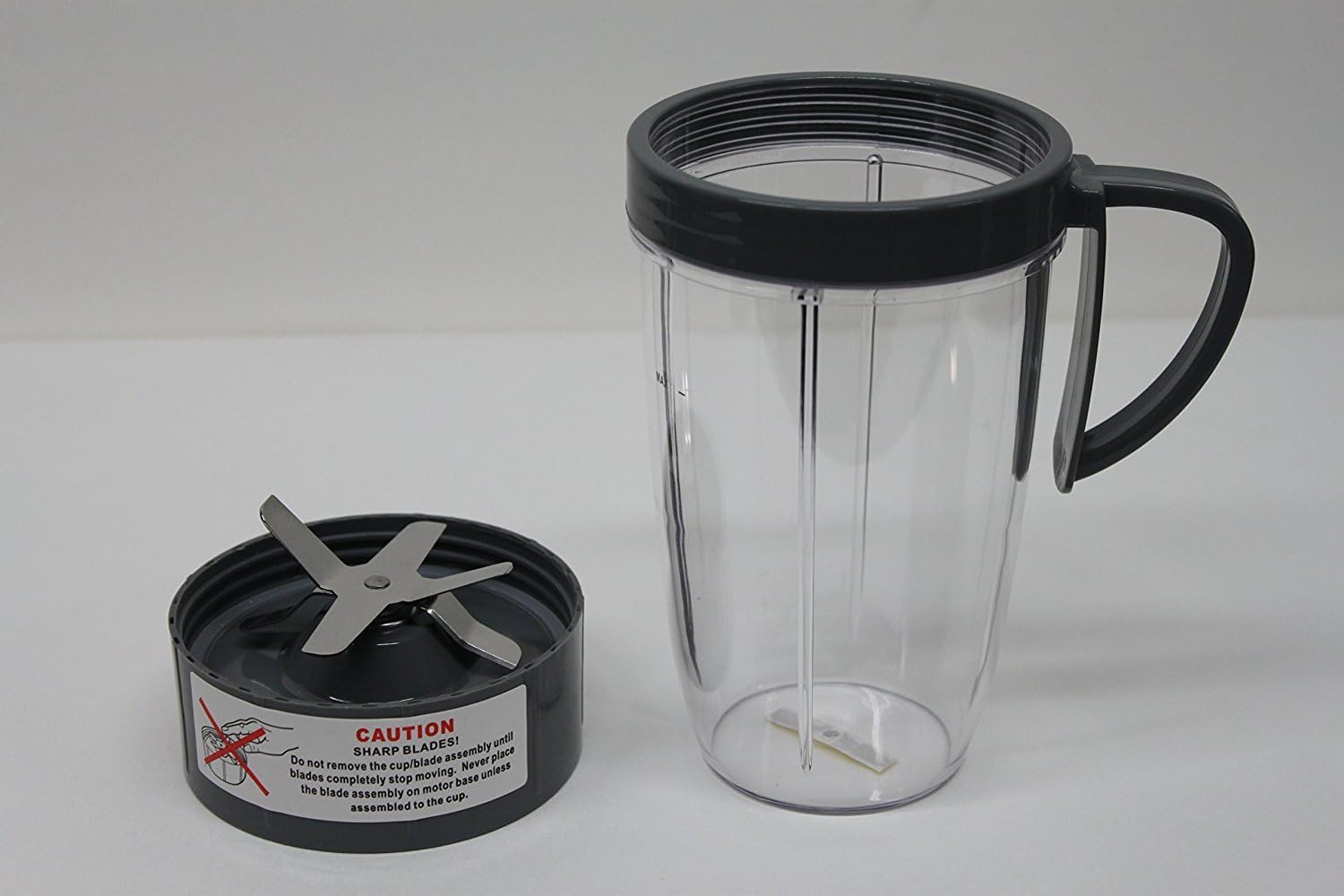 NutriBullet 24 OZ Tall Cup + Handled Lip Ring + NutriBullet Extractor Blade, COMBO