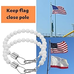 FUNNANS Adjust Length Flag Pole Beaded Retainer