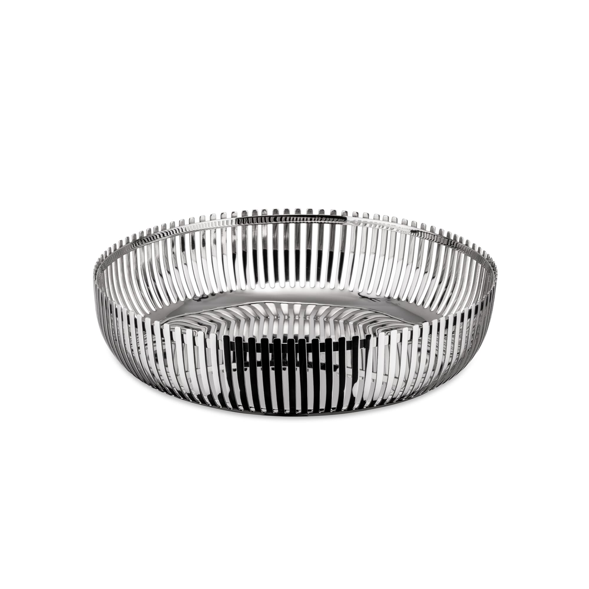 Alessi PCH02/20 - Design Perforated Kitchen Basket, 18/10 Polished Stainless Steel, 20 cm