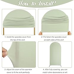 Chiara Spandex Fitted Wedding Arch Backdrop, Round