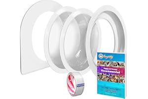 FuzzyMilky Cat Toilet Training Kit 2022 - Teach Cat to Use Toilet Cat Toilet Training Kit (One Pack + Extra Training Pan), White (CTS-FMC4(2TP))