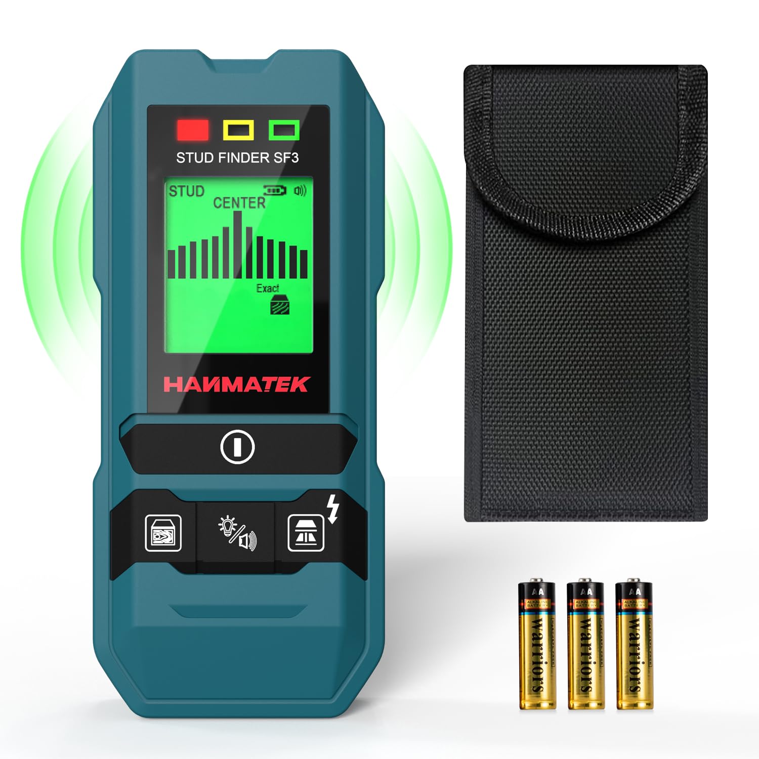 Photo 1 of HANMATEK Stud Finder Wall Scanner Detector with Pro Smart Sensor,Audio Alarm and HD LCD Display,6 in 1 Upgrade Wood Exact Mode Stud Finder Tool for The Center Edge of Metal,Studs,AC Wire,Pipe